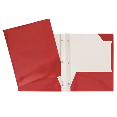 DUO-TANG LAMINÉ LG POCHETTE ROUGE