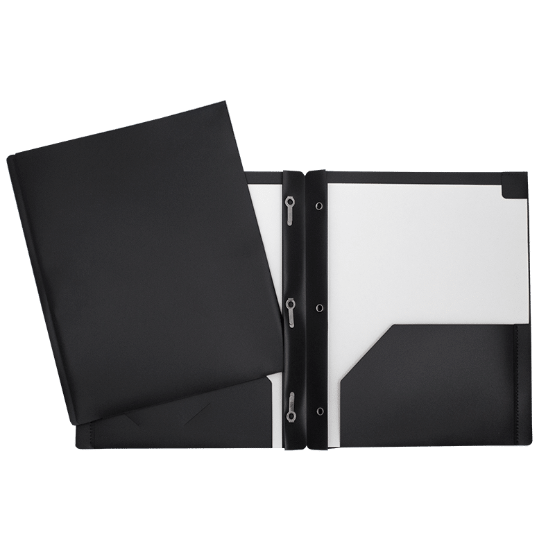 DUO-TANG POCHETTE PLASTIQUE LG NOIR