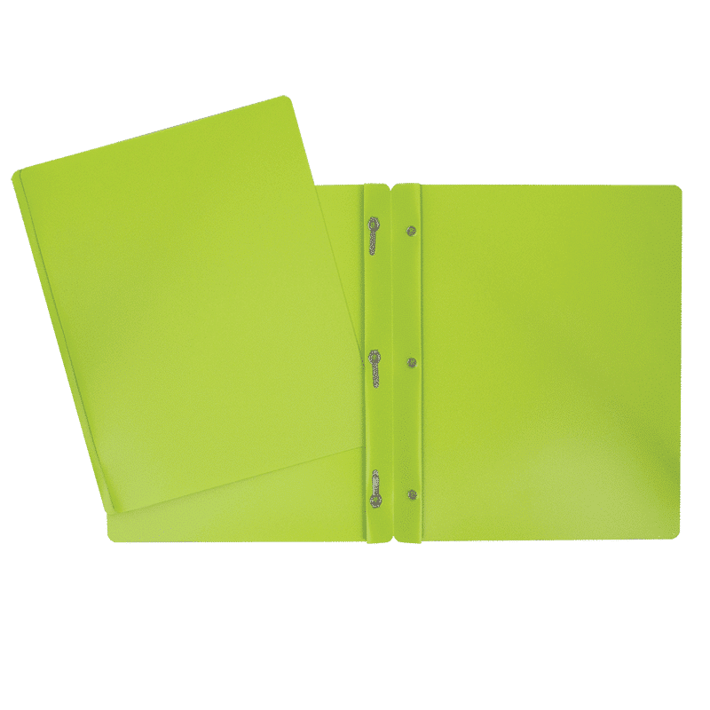 DUO-TANG PLASTIQUE LG VERT FLUO