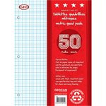 PQT 2 TABLETTES QUADRILLÉ MÉTRIQUE 1 CM
